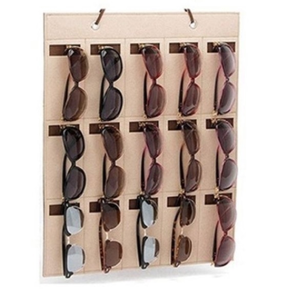 Other - NEW Tan Sunglasses Eye glasses Organizer/Holder